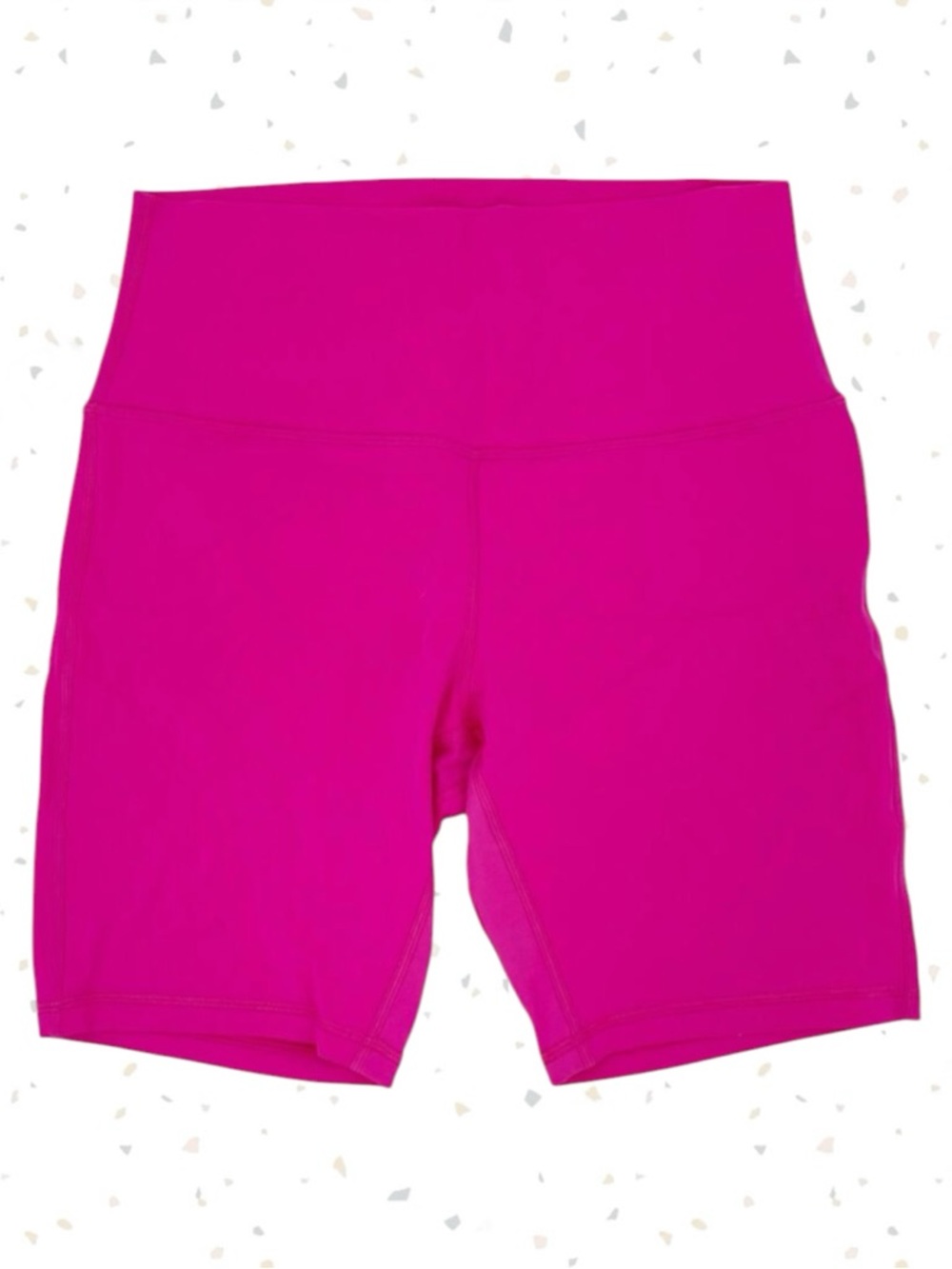 Lululemon Sonic Pink Align High-Rise 8" Biker Shorts Neon Athletic Size 10 NEW
